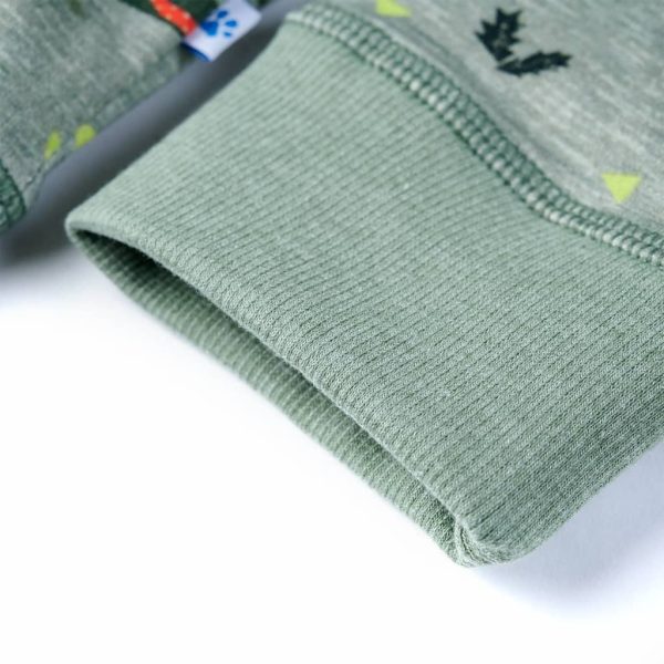 Sweatshirt para criança cor caqui-claro mesclado 116 - Image 5