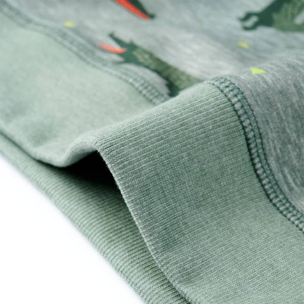 Sweatshirt para criança cor caqui-claro mesclado 116 - Image 6
