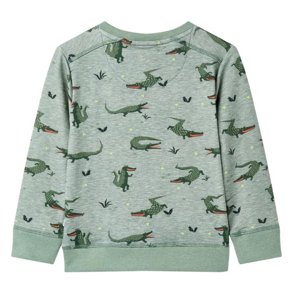 Sweatshirt para criança cor caqui-claro mesclado 128 - Image 2