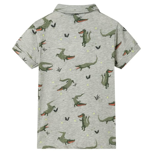 Camisa para criança cor caqui-claro mesclado 92 - Image 2