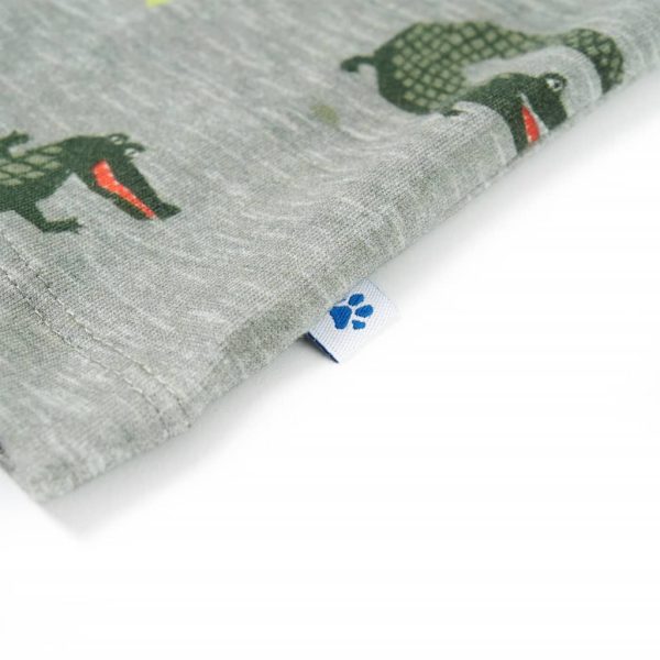 Camisa para criança cor caqui-claro mesclado 92 - Image 6