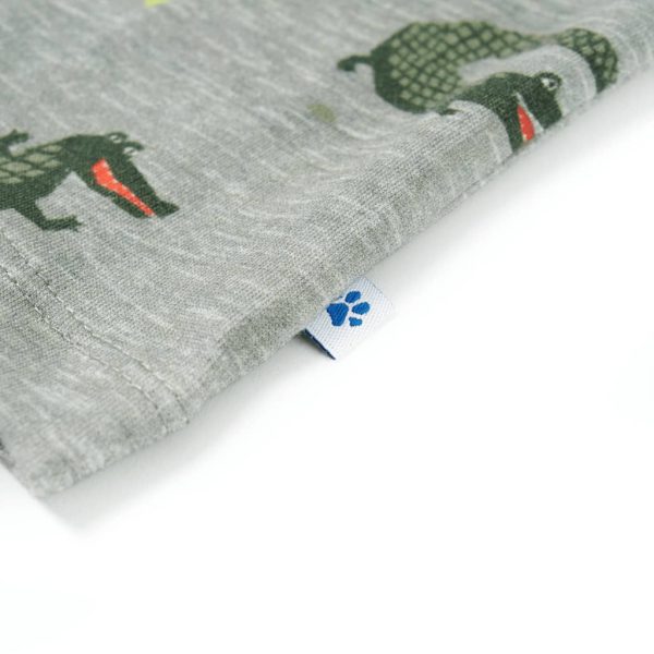 Camisa para criança cor caqui-claro mesclado 140 - Image 6