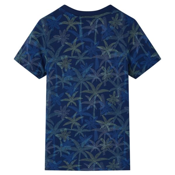 T-shirt infantil azul-escuro 92 - Image 2
