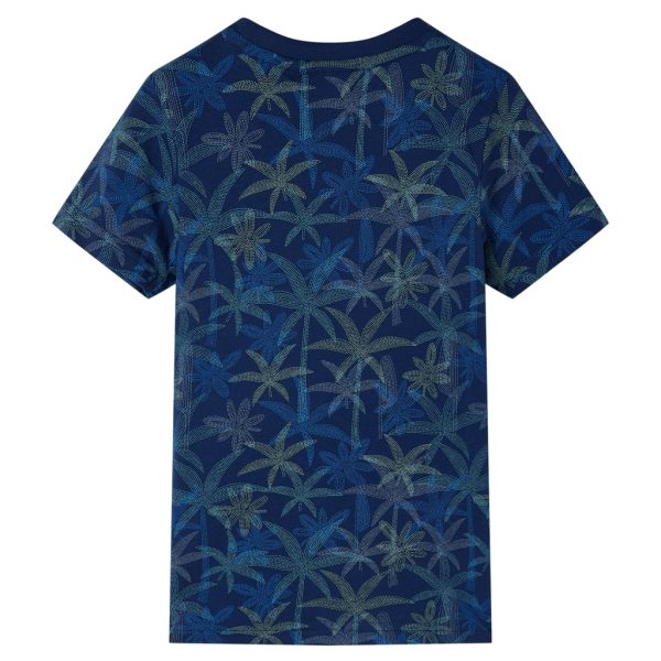 T-shirt infantil azul-escuro 116 - Image 2