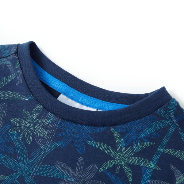 T-shirt infantil azul-escuro 116 - Image 3