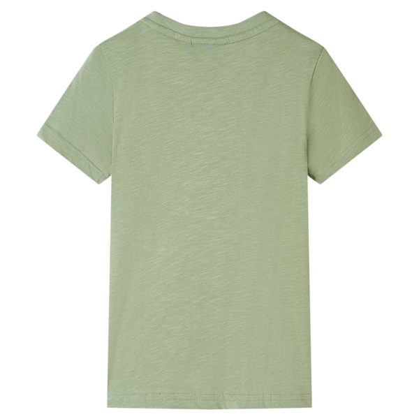 T-shirt de criança cor caqui-claro 104 - Image 2