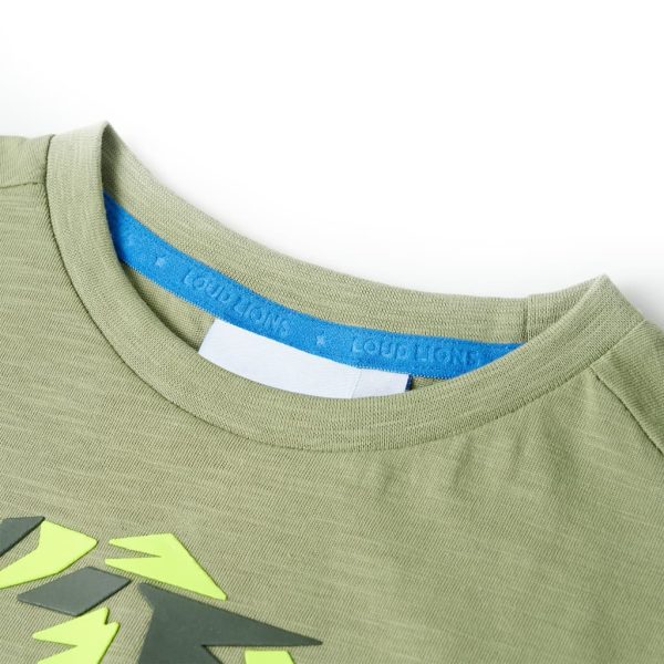 T-shirt de criança cor caqui-claro 128 - Image 3