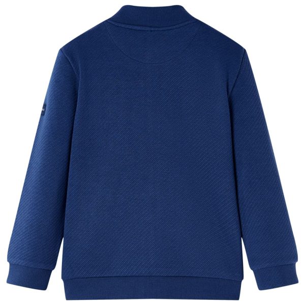 Sweatshirt para criança com fecho azul-marinho 104 - Image 2