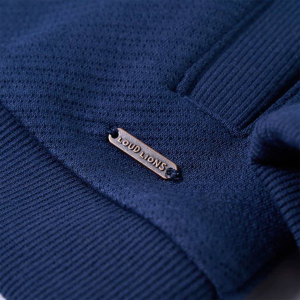 Sweatshirt para criança com fecho azul-marinho 104 - Image 6