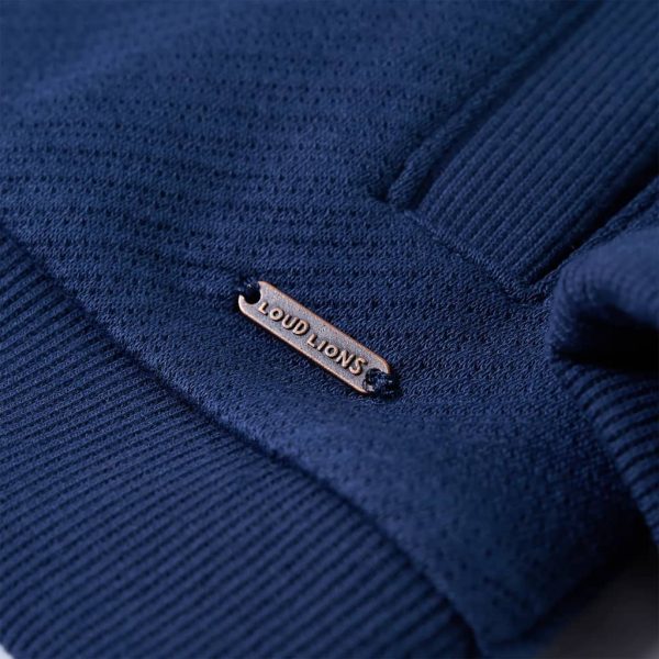 Sweatshirt para criança com fecho azul-marinho 128 - Image 6