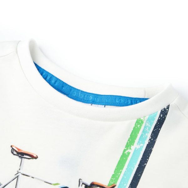 T-shirt de manga curta para criança cor cru 104 - Image 3