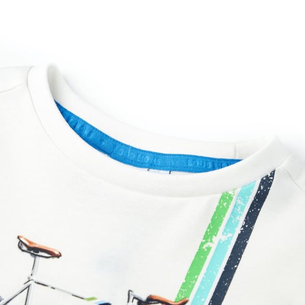 T-shirt de manga curta para criança cor cru 140 - Image 3