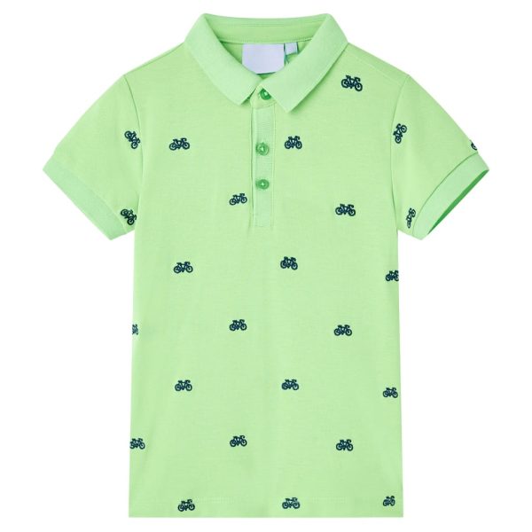 Polo de criança verde néon 92