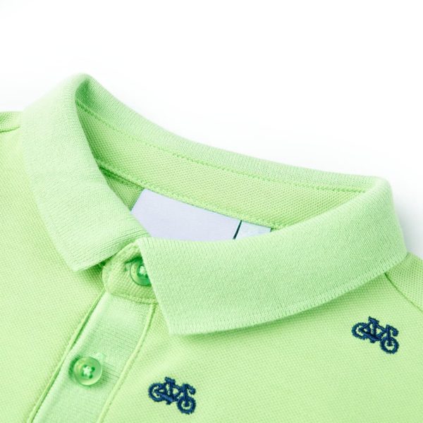 Polo de criança verde néon 92 - Image 3