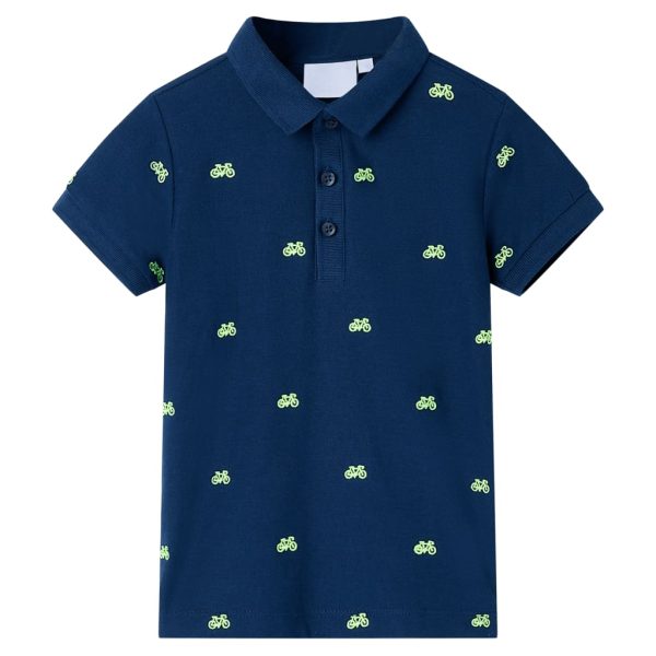 Polo para criança azul-marinho 140