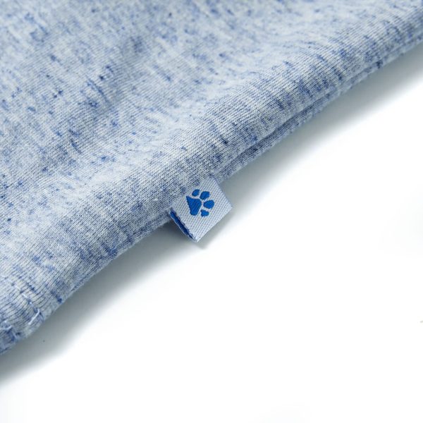 T-shirt de manga curta para criança azul-mesclado 92 - Image 5