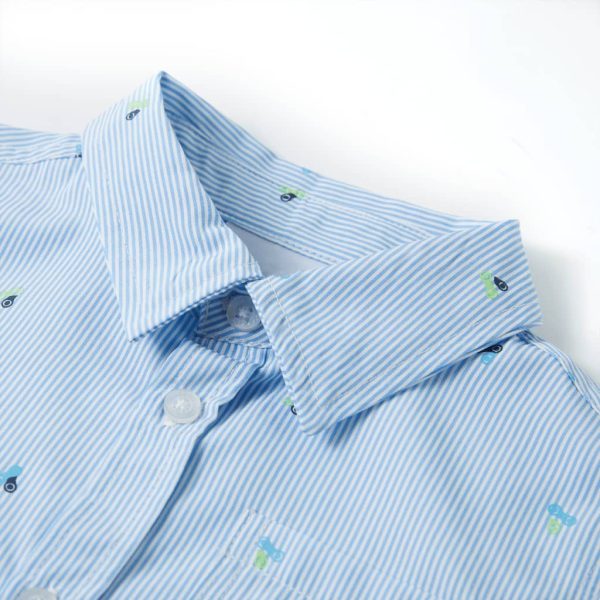 Camisa para criança azul-claro 116 - Image 3