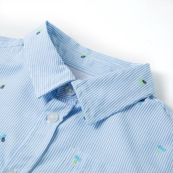Camisa para criança azul-claro 128 - Image 3