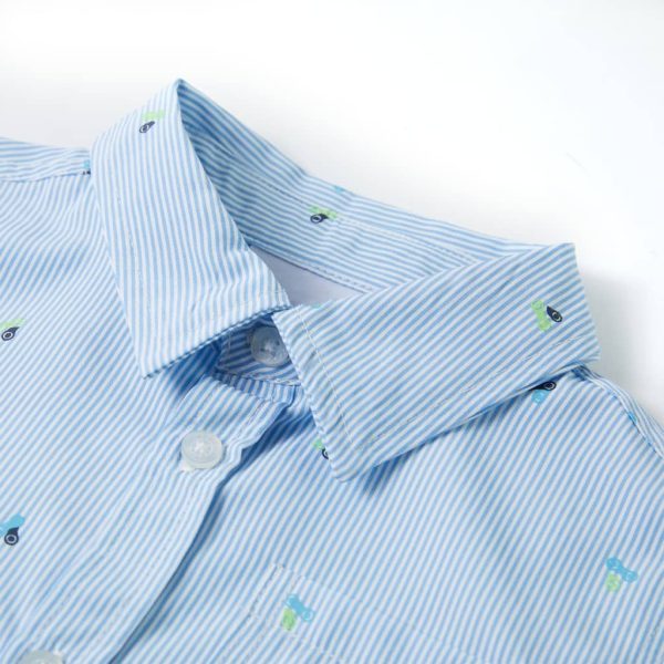 Camisa para criança azul-claro 140 - Image 3