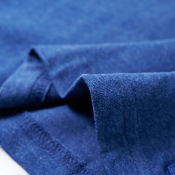 T-shirt para criança azul-escuro mesclado 140 - Image 6