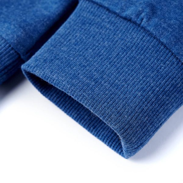 Sweatshirt para criança azul-escuro mesclado 128 - Image 6