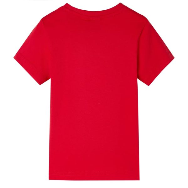 T-shirt para criança vermelho 92 - Image 2