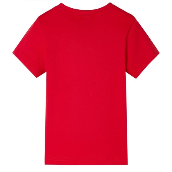 T-shirt para criança vermelho 104 - Image 2