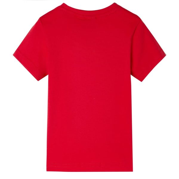 T-shirt para criança vermelho 116 - Image 2