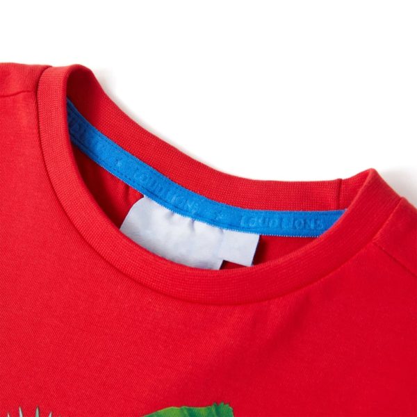 T-shirt para criança vermelho 140 - Image 3
