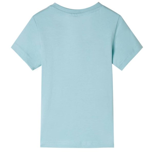 T-shirt de criança ciano-claro 92 - Image 2