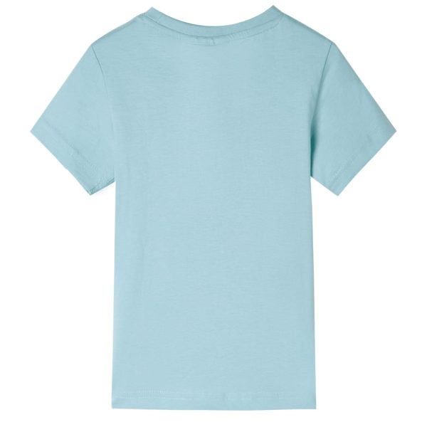 T-shirt de criança ciano-claro 128 - Image 2