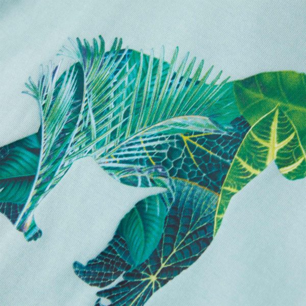 T-shirt de criança ciano-claro 128 - Image 4