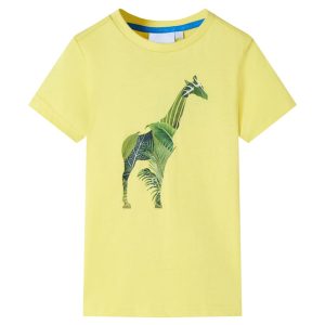 T-shirt de criança amarelo 128