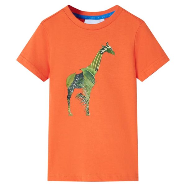 T-shirt de criança laranja-brilhante 116