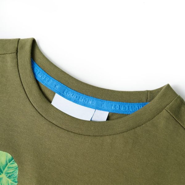 T-shirt de criança cor caqui 92 - Image 3