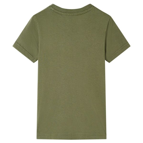 T-shirt de criança cor caqui 140 - Image 2