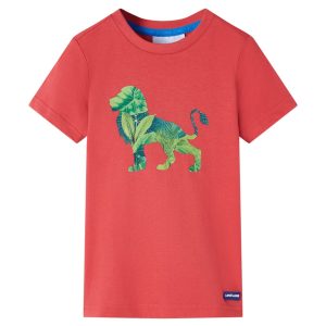 T-shirt para criança vermelho 104