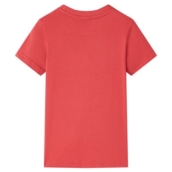 T-shirt para criança vermelho 104 - Image 2