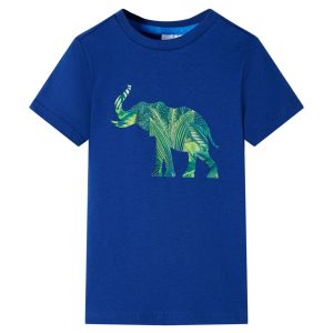 T-shirt para criança azul-escuro 128