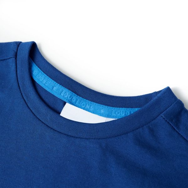 T-shirt para criança azul-escuro 128 - Image 3
