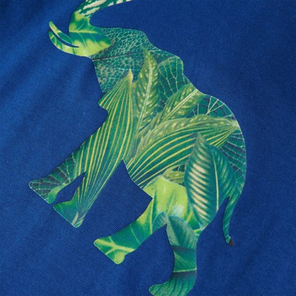 T-shirt para criança azul-escuro 128 - Image 4