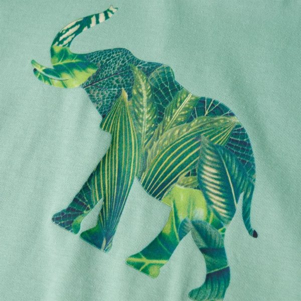 T-shirt para criança caqui-claro 128 - Image 4
