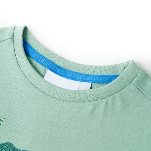 T-shirt para criança caqui-claro 140 - Image 3