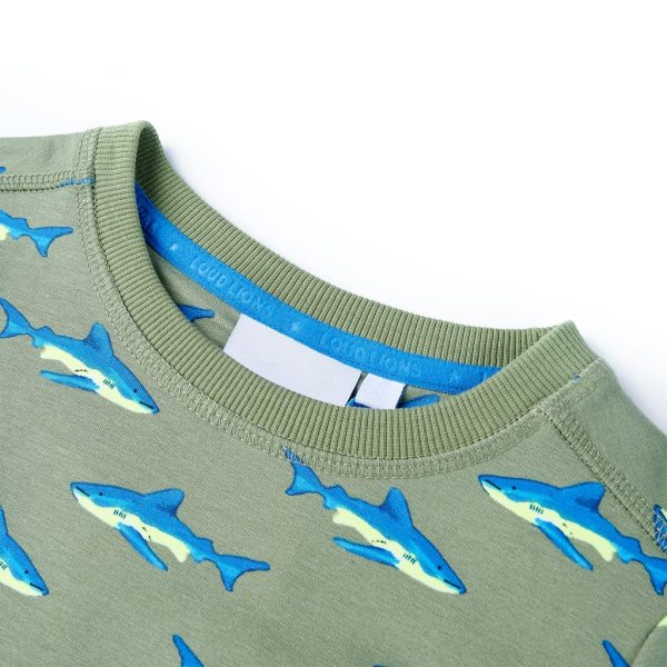 Sweatshirt para criança cor caqui-claro 128 - Image 3