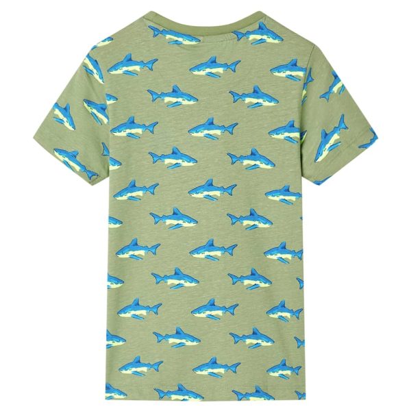 T-shirt de criança cor caqui-claro 116 - Image 2