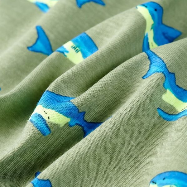T-shirt de criança cor caqui-claro 116 - Image 7