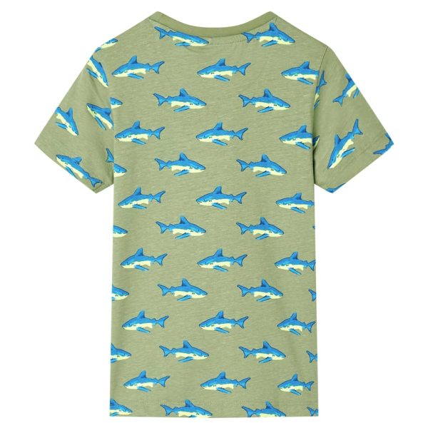 T-shirt de criança cor caqui-claro 140 - Image 2