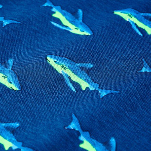 T-shirt para criança azul-escuro 104 - Image 4