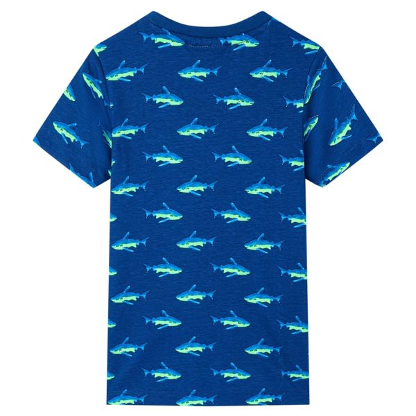 T-shirt para criança azul-escuro 140 - Image 2