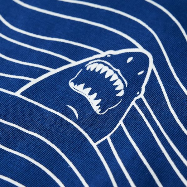 T-shirt para criança azul-escuro 92 - Image 4